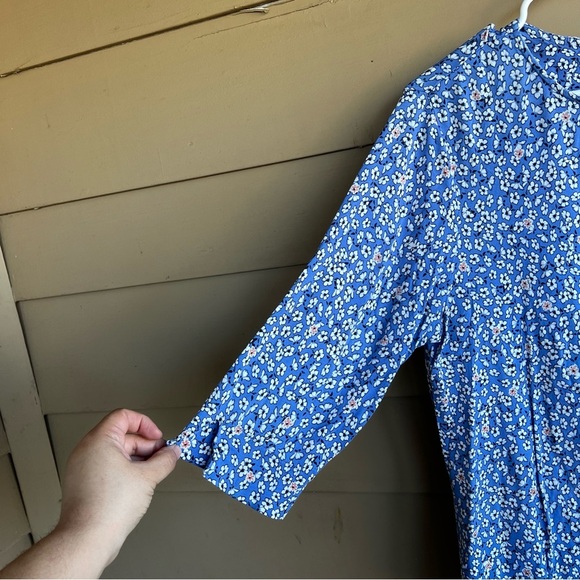 J.Jill Floral Long Sleeve Blouse - Size LP - Spring Modest Business Casual - Picture 3 of 5